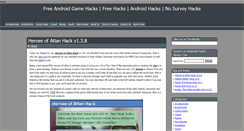 Desktop Screenshot of android-game-hacks.com
